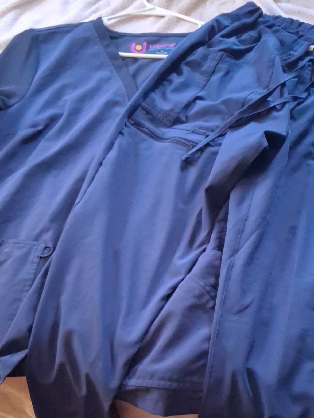 Urbane Navy Blue Medical Scrub Set